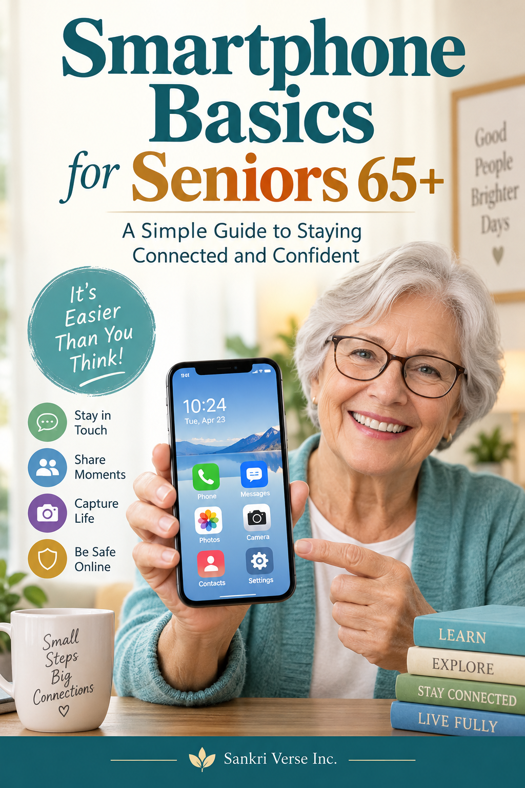 Book cover for Smartphone Basics for Seniors 65+