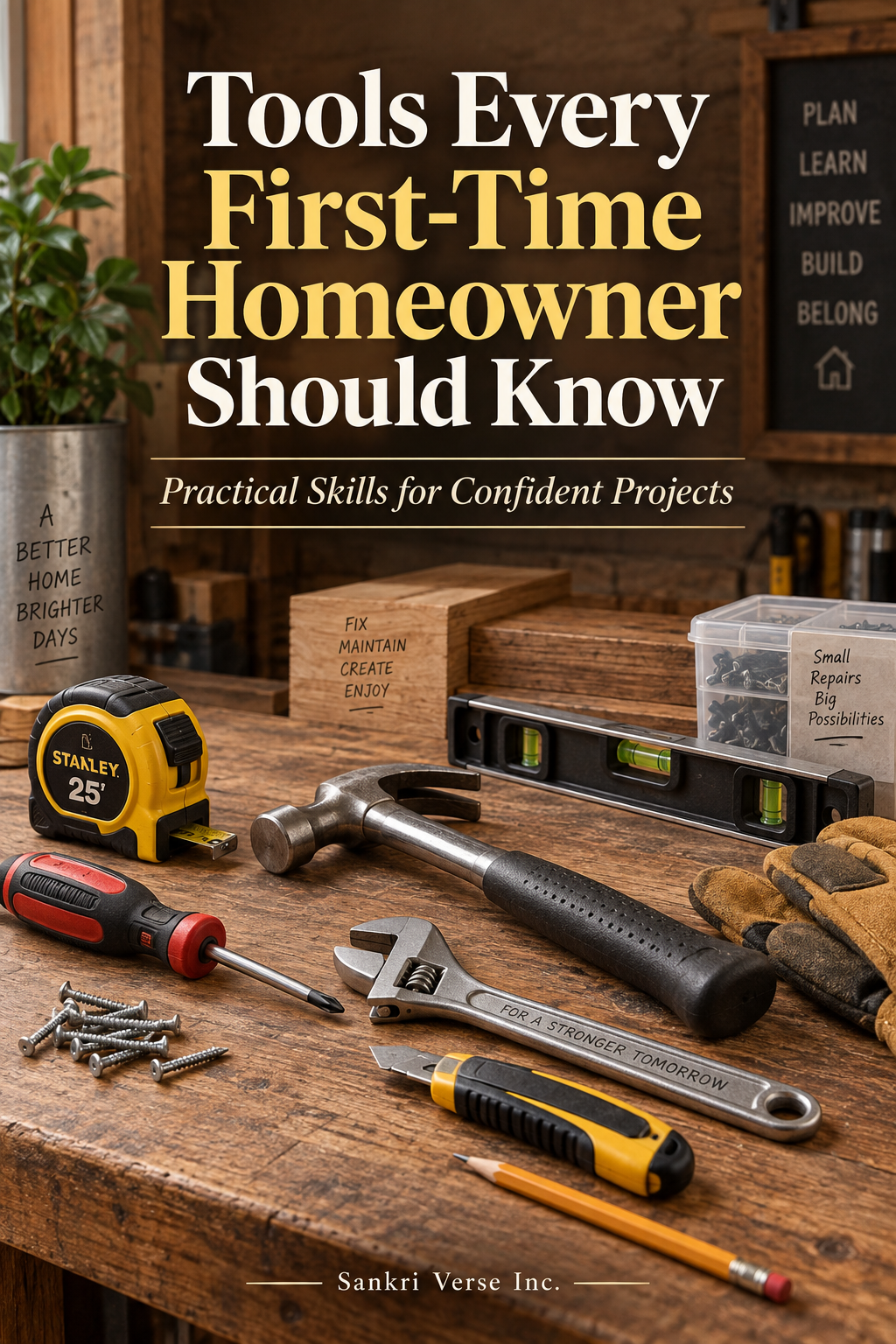 Book cover for Tools Every First-Time Homeowner Should Know